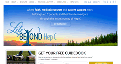 Desktop Screenshot of lifebeyondhepatitisc.com